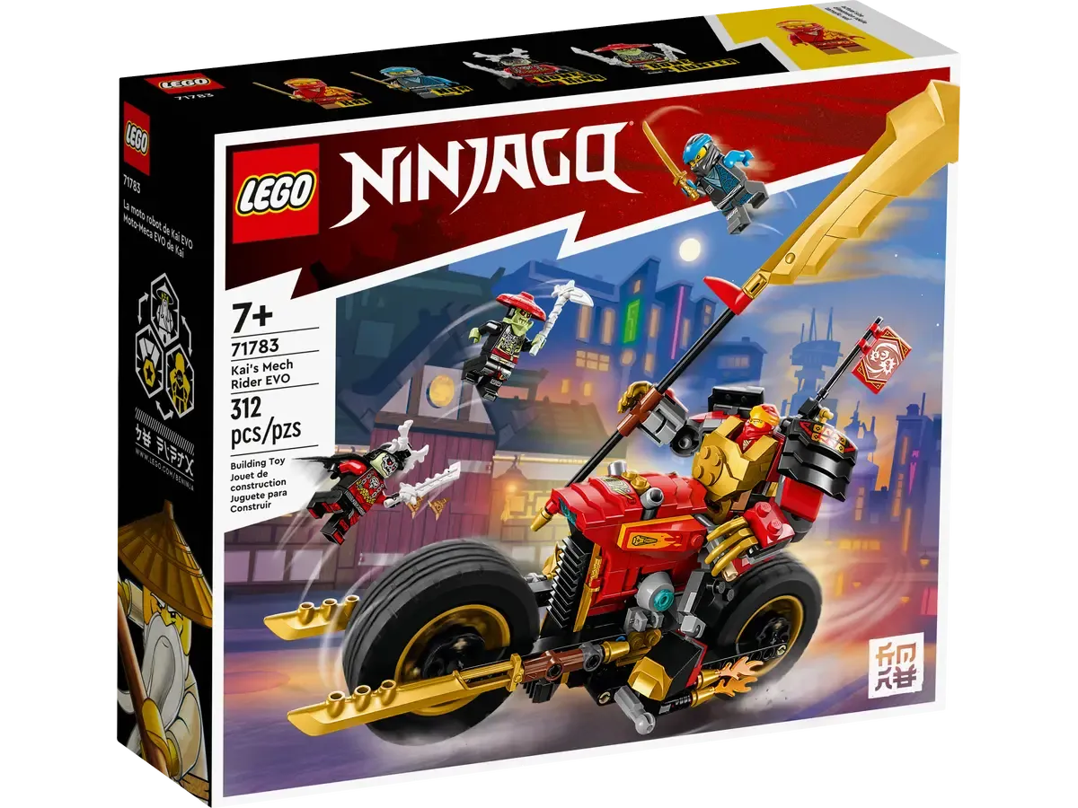 Lego Ninjago La moto du robot de Kai – Évolution