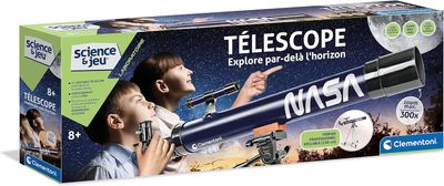Clementoni - Télescope NASA 8 Ans + - Explorez l&#39;espace, Jeu éducatif d&#39;expériences