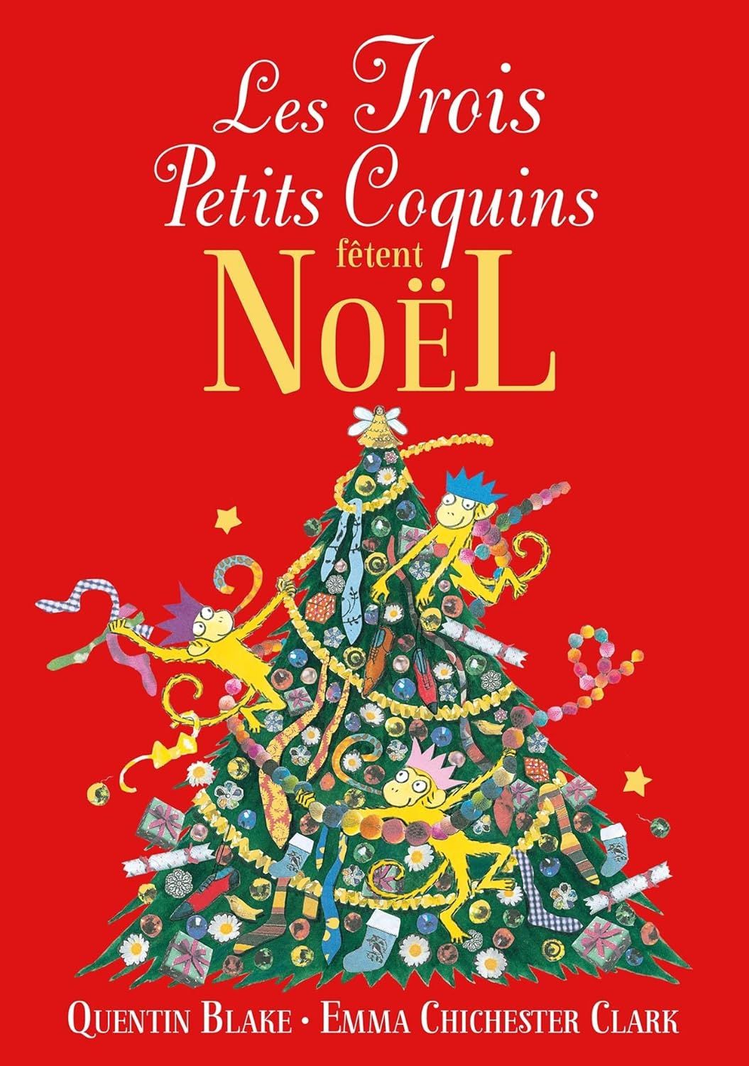 Livre Les Trois Petits Coquins fêtent Noël, 3 singes
