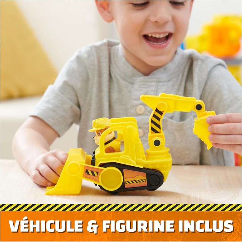 Ruben &amp; Compagnie - Brico Park - Grue de Chantier Interactive - Véhicule Figurine Ruben Et Compagnie À Collectionner - Avec Sable Magique Kinetic Sand - Pat Patrouille