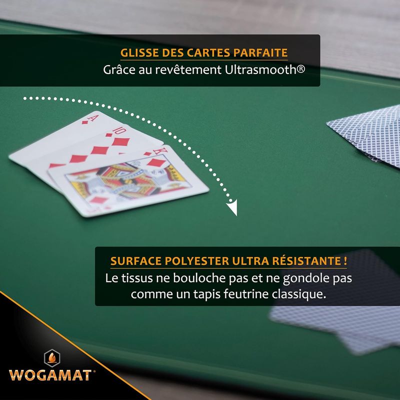 Tapis de cartes Prestige vert 60 x 60 cm