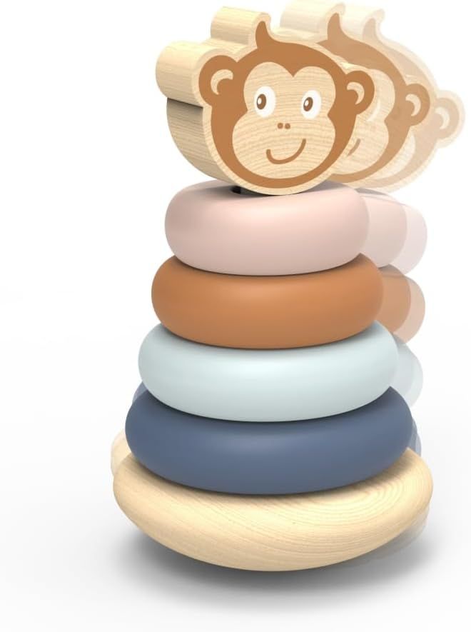 Speedy Monkey Roly-Poly Singe culbuto en bois