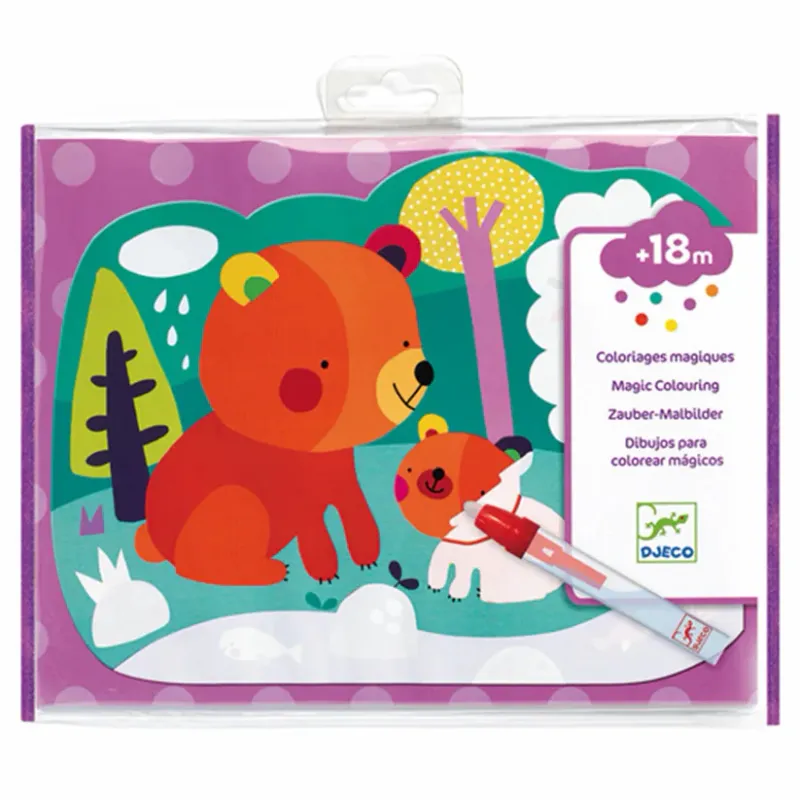 Djeco Coloriages magiques Caché dans les bois