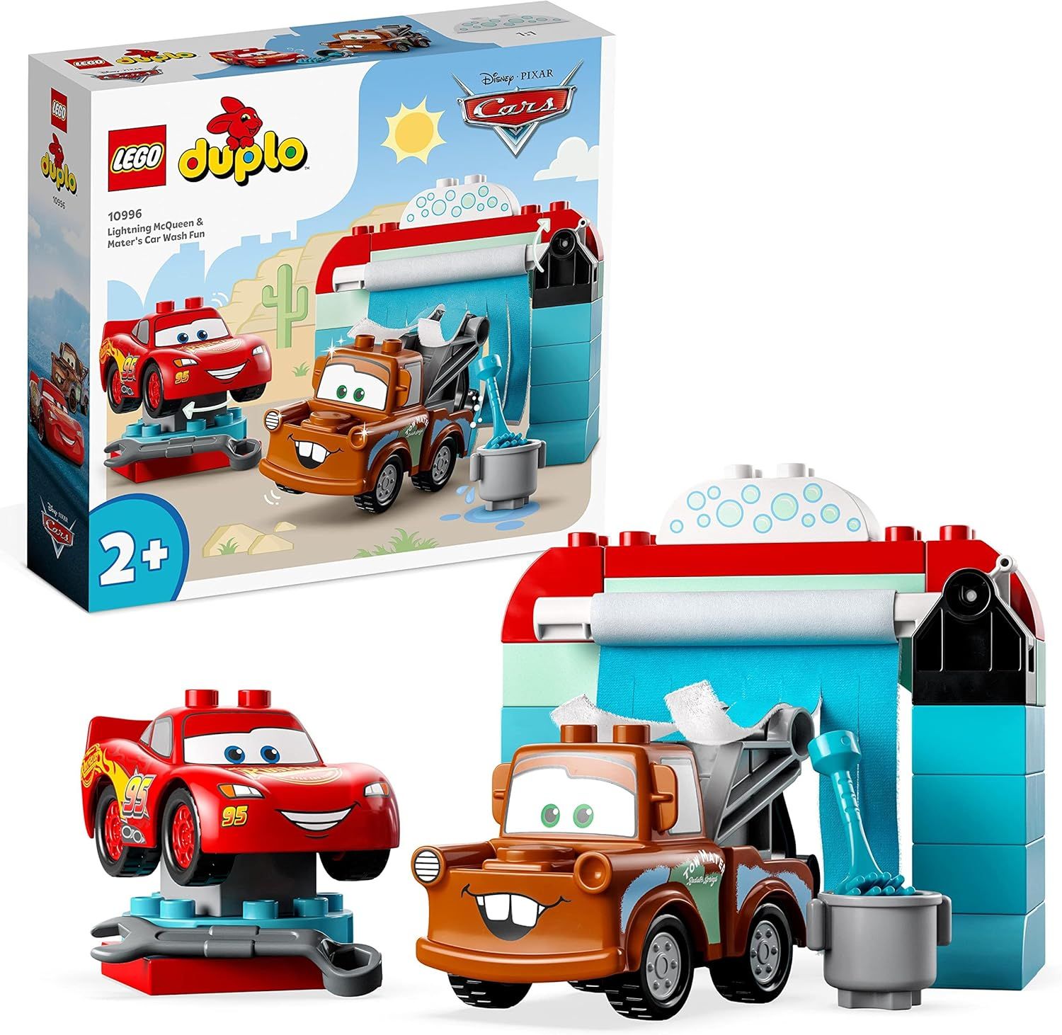 LEGO Duplo Disney et Pixar La Station de Lavage avec Flash McQueen et Martin