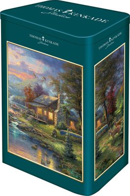 Schmidt Spiele- Thomas Kinkade, Nature Paradise, Puzzle de 500 pièces dans Une boîte nostalgique