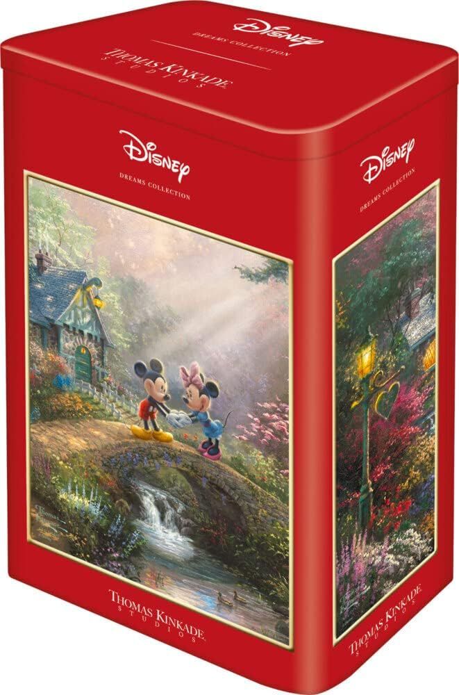 Schmidt Spiele 59928 Thomas Kinkade, Disney, Mickey et Minnie, Puzzle de 500 pièces dans une boîte Nostalgie