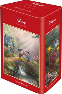 Schmidt Spiele 59928 Thomas Kinkade, Disney, Mickey et Minnie, Puzzle de 500 pièces dans une boîte Nostalgie