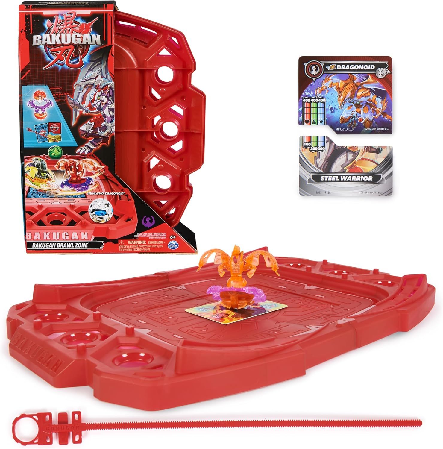 BAKUGAN 3.0 - BATTLE ZONE - 1 Arène De Combat, 1 Bille Bakugan Special Attack Dragonoid, 1 Anneau, 1 Lanceur Et 2 Cartes
