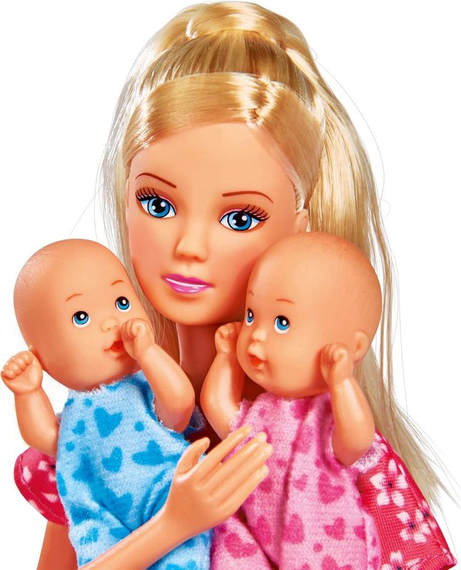 Poupée Steffi love Baby sitter avec 2 bébés