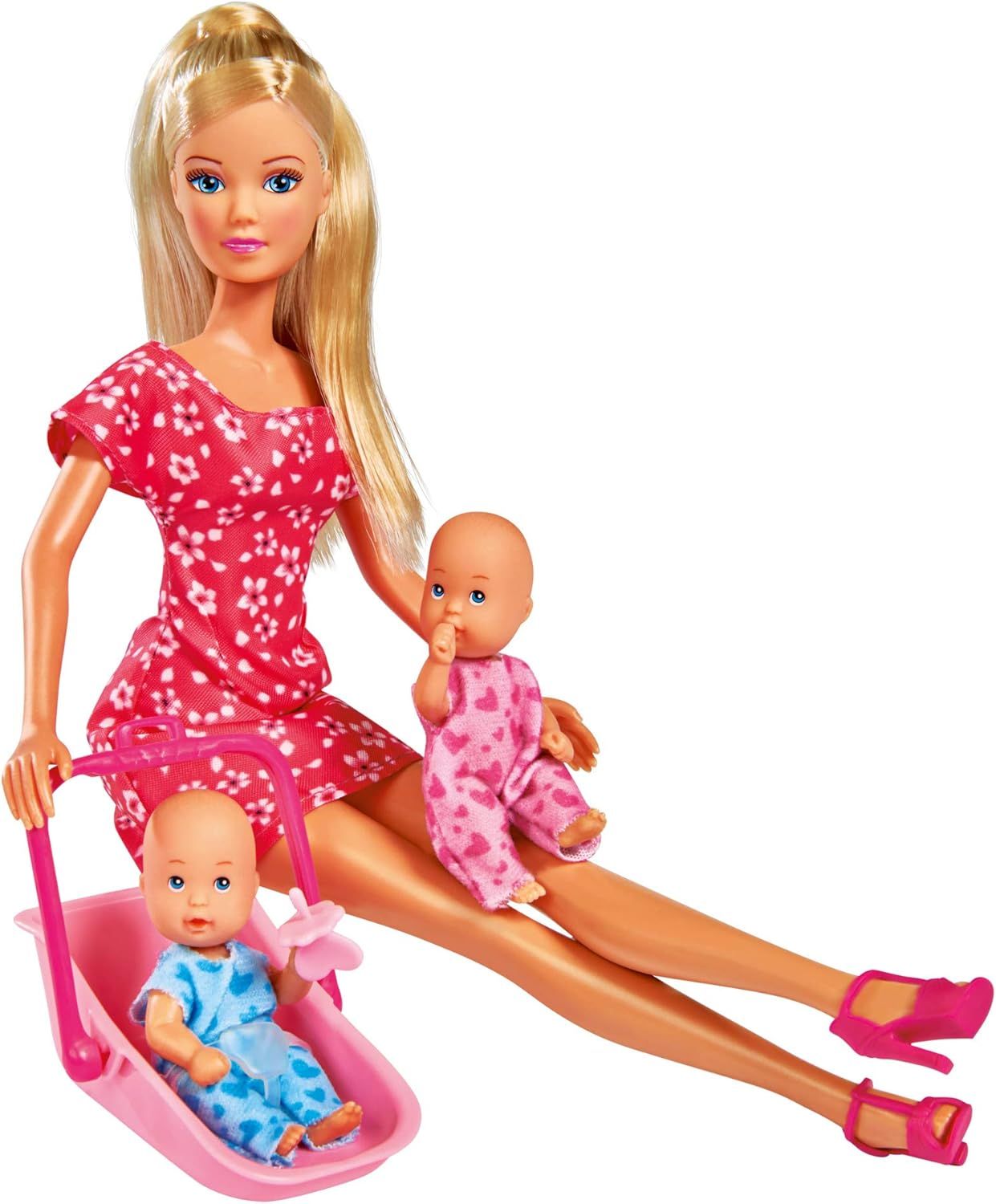 Poupée Steffi love Baby sitter avec 2 bébés