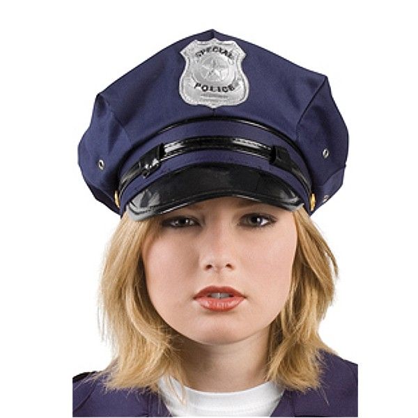 Casquette de Police bleu marine, taille ajustable, pour carnaval, soirée déguisée, etc.