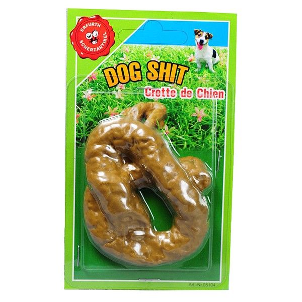 Crotte de chien, farce et attrape pour carnaval, etc.