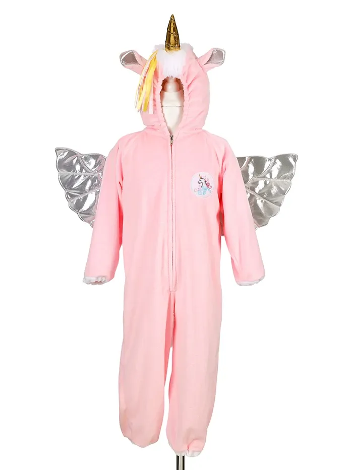 Costume Combinaison rose Licorne 110-116 cm, pour carnaval, soirée à thème, anniversaire, etc.