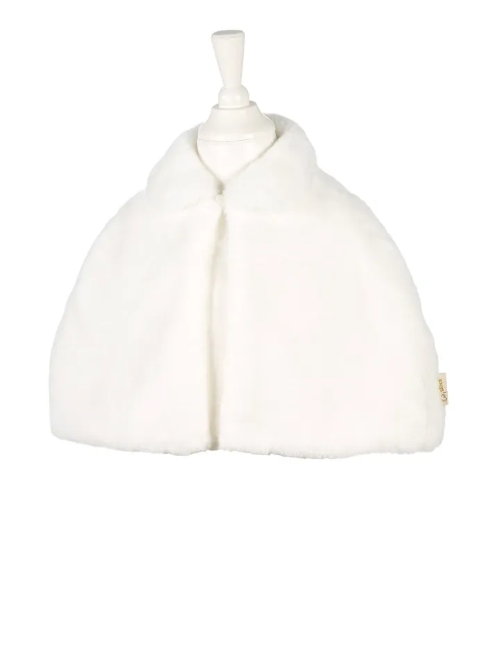 Cape blanche en peluche, pour carnaval, soirée déguisée, anniversaire, etc.