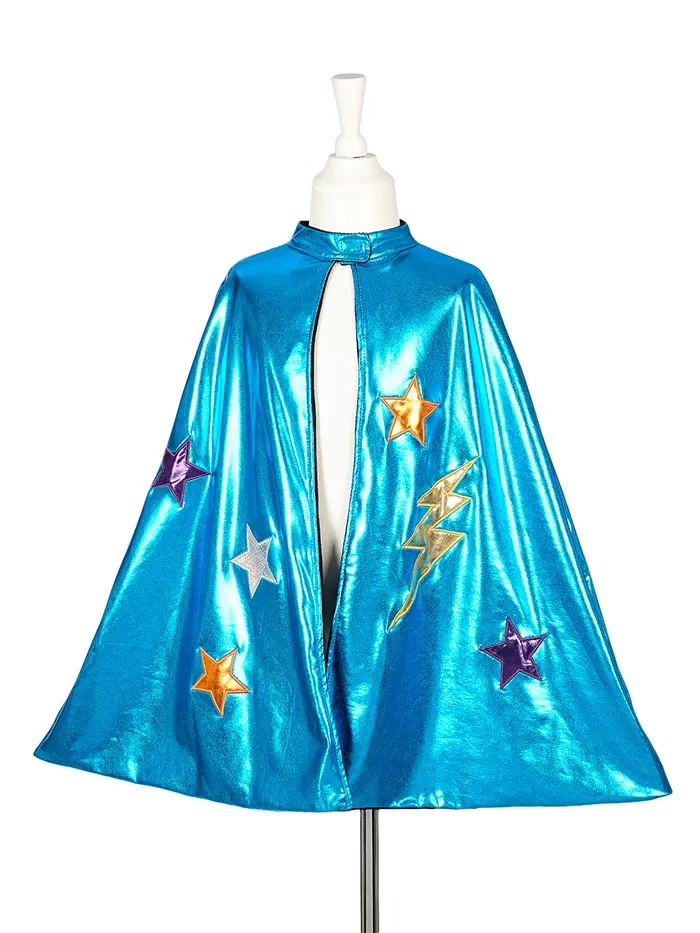 Costume cape réversible Super-héros/ Chauve-souris, 104-128 cm, pour carnaval, soirée déguisée, anniversaire, etc.