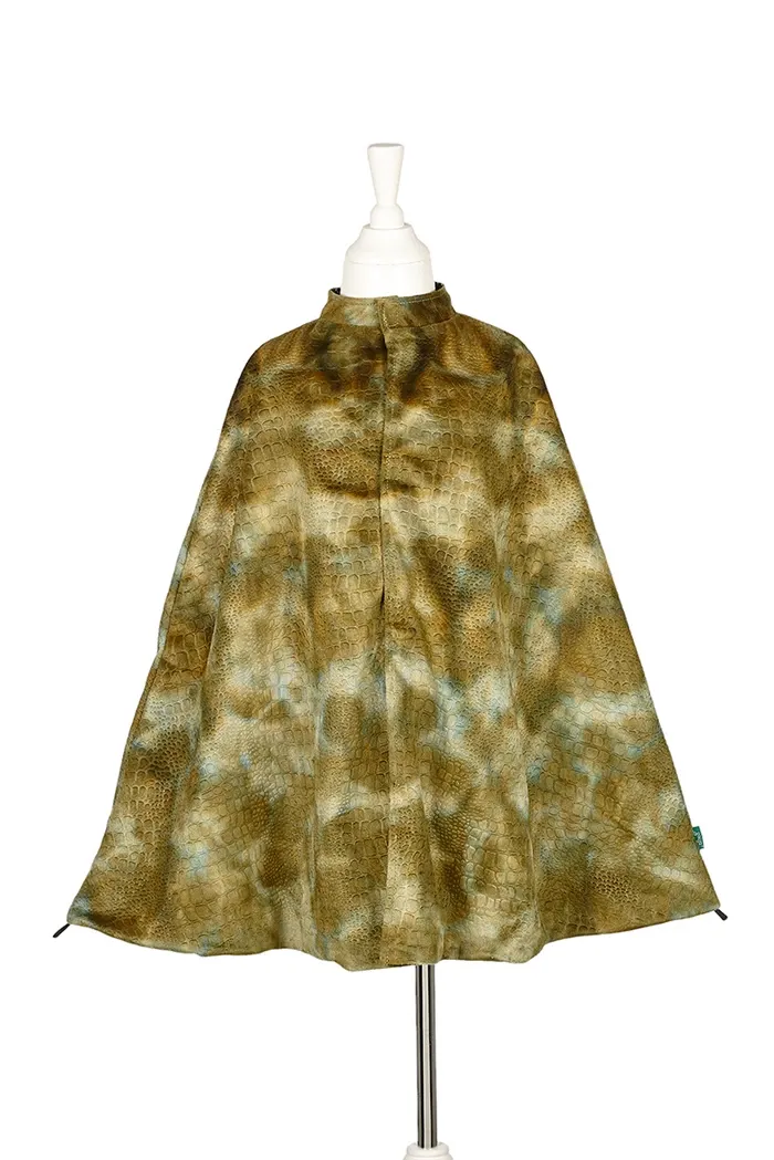 Costume Cape réversible dinosaure T-Rex/ Halloween avec toile d&#39;araignée, 104-122 cm, pour carnaval, soirée déguisée, anniversaire, etc.