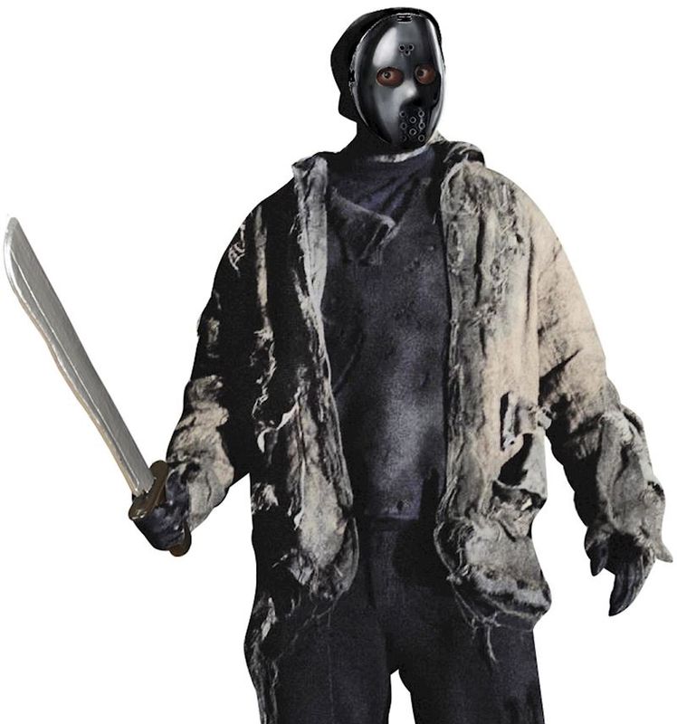 Masque de hockey noir, pour carnaval, anniversaire, soirée déguisée, Halloween