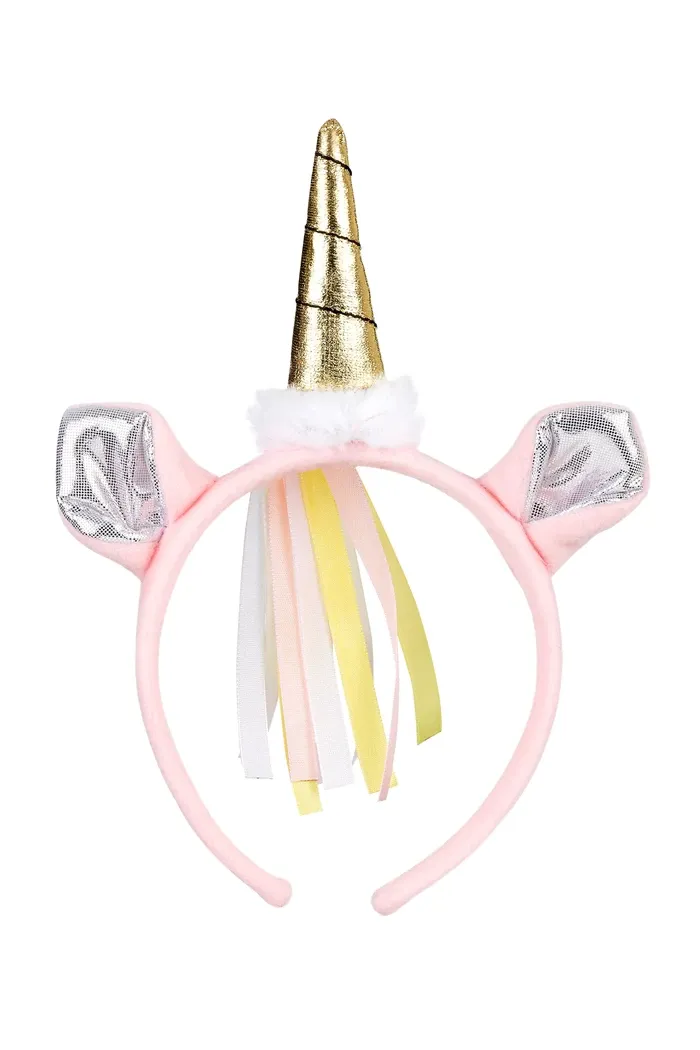 Serre-tête licorne rose, pour anniversaire, carnaval, se déguiser