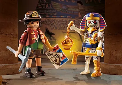 Playmobil Chasseur de trésor, momie et accessoires