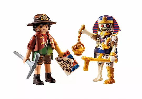Playmobil Chasseur de trésor, momie et accessoires