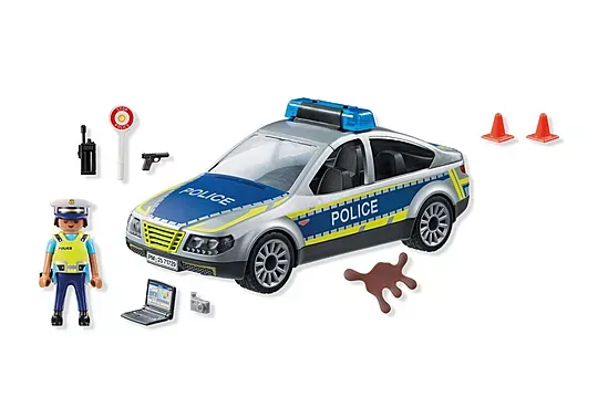 Playmobil voiture de police avec sirène et gyrophare