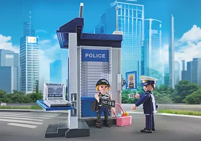Playmobil Salle d'interrogatoire de police, relevé d'empreintes