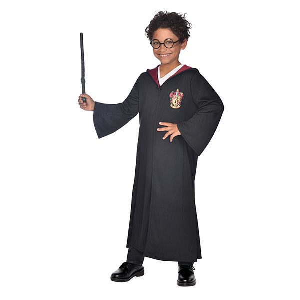 Costume de carnaval, Harry Potter avec des lunettes et une baguette magique, déguisement, anniversaire