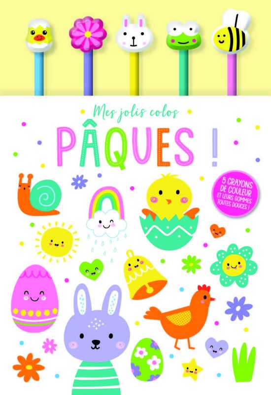 Cahier de Pâques Mes jolis colos avec crayons et gommes