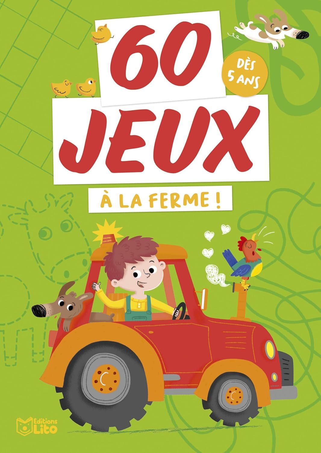 Livre cahier d&#39;activités 60 jeux A la ferme