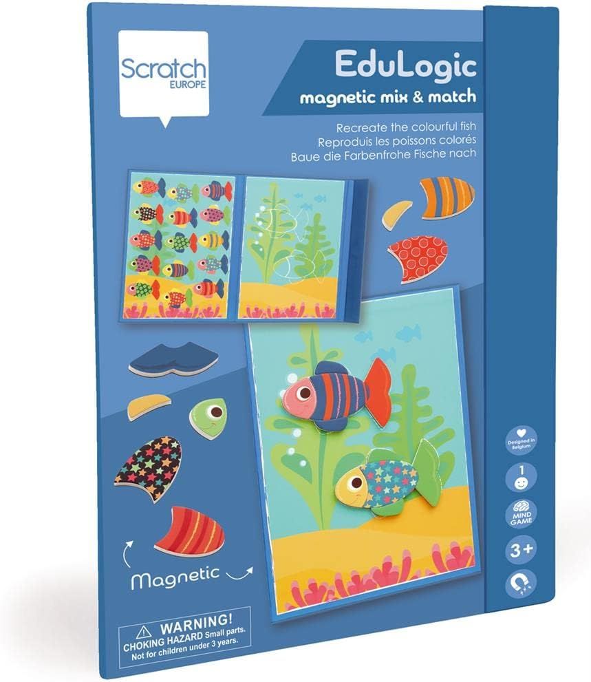 Scratch Jeu éducatif magnétique-Poisson-1 Joueur-pour Enfants à partir de 3 Ans, Edulogic