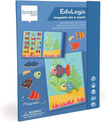 Scratch Jeu éducatif magnétique-Poisson-1 Joueur-pour Enfants à partir de 3 Ans, Edulogic