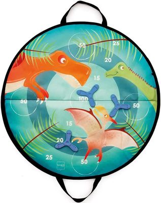 Scratch- Cible magnétique pour Enfants-Jeu de fléchettes et Accessoires-pour intérieur et extérieur-Dino