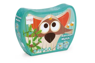 SCRATCH Raccoon Match (raton laveur), jeu de rapidité dès 5 ans