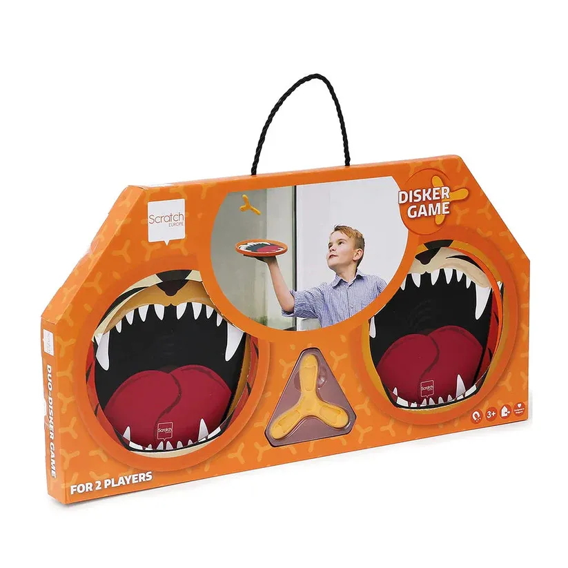 Jeu d&#39;Attrape-Lancer Magnétique Scratch Tigre &amp; Lion, dès 3 ans