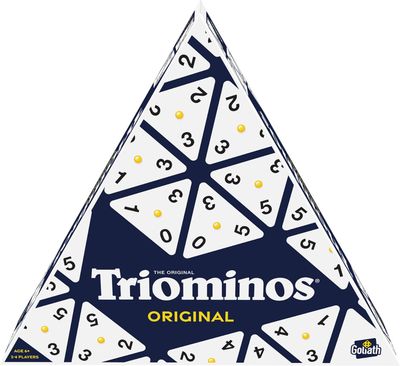 TRIOMINOS Original - Jeu de Société Famille et Enfants dès 6 Ans - Nouvelle Edition - Jeu de Stratégie et de Réflexion - Dominos Triangulaires - un Classique depuis 50 ans - 2 à 4 joueurs - 30 min
