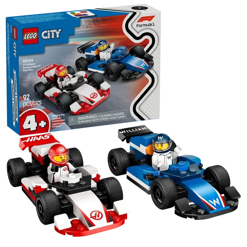 Lego City Voitures de course de F1® Williams Racing et Haas