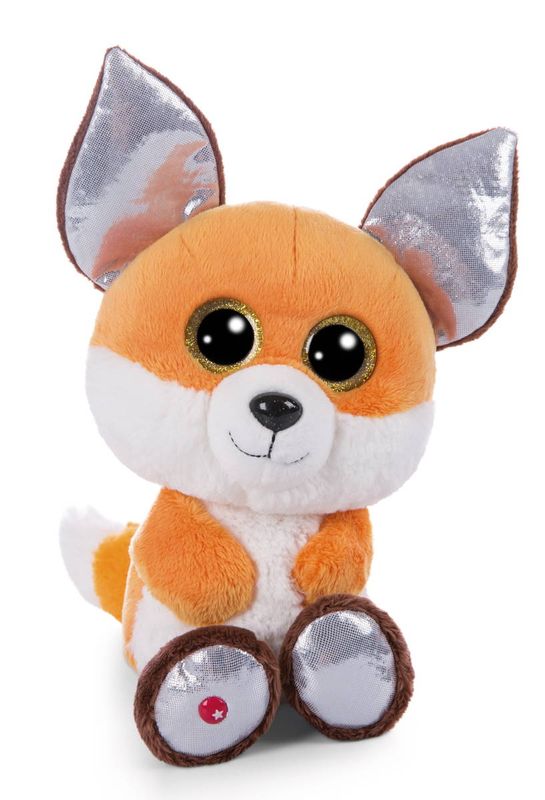 NICI Glubschis : L’Original – Renard en Peluche Runizzi  15 cm I Doudous Renards Assis avec de Grands Yeux Scintillants