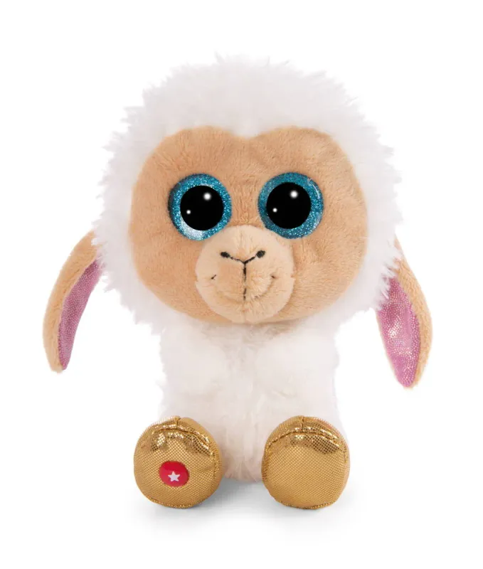 NICI GLUBSCHIS Doudou Peluche Mouton Wollon 15 cm  avec de Grands Yeux Scintillants