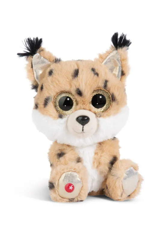 NICI GLUBSCHIS Doudou en peluche Lynx Lenzo 15cm crème