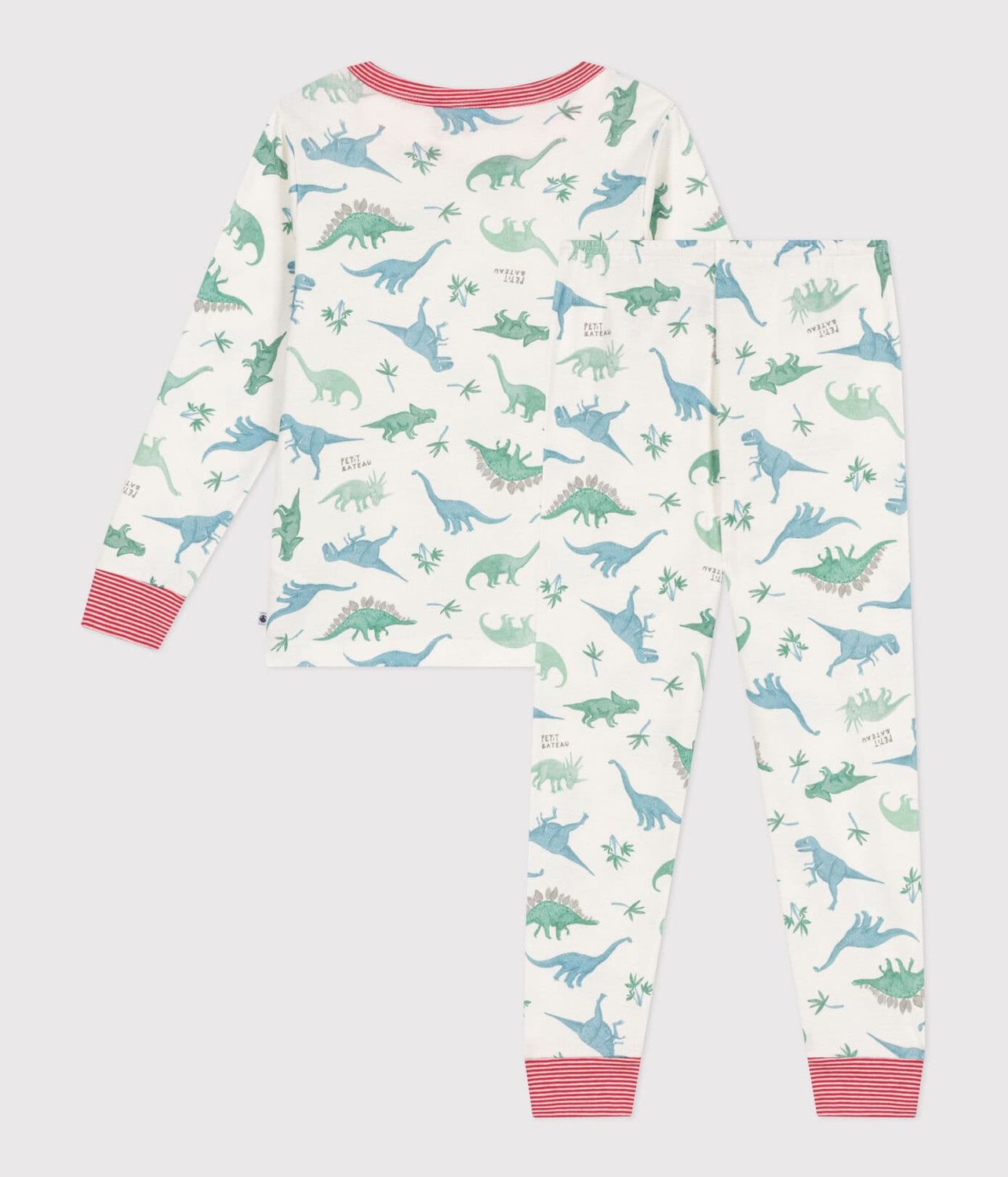 Petit Bateau Pyjama enfant en coton imprimé dinosaures