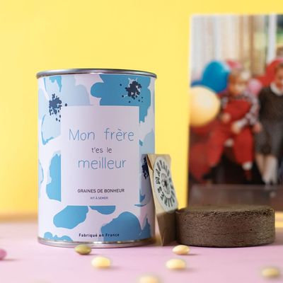 Kit  graines à semer &quot;Mon frère t&#39;es le meilleur&quot;