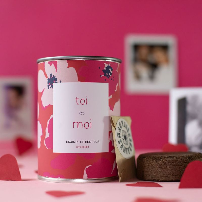 Kit graines à semer " TOI+MOI"