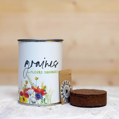 Kit graines  à semer &quot;Graines de fleurs sauvages&quot; Fabriqué en France