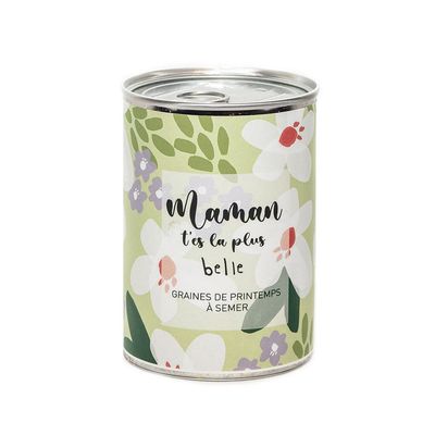 Kit graines à semer &quot;Maman t&#39;es la plus Belle&quot; Fabriqué en France