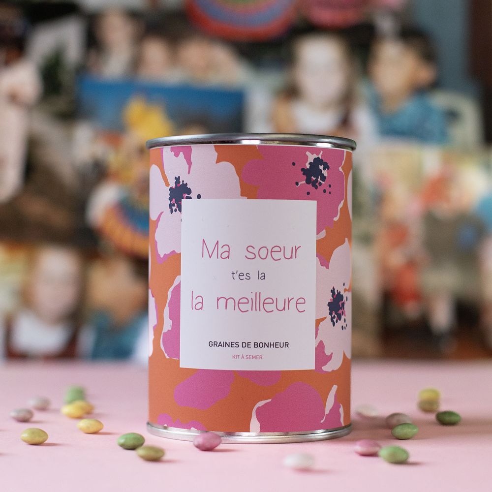 Kit graines à semer &quot;Ma soeur t&#39;es la meilleur&quot;