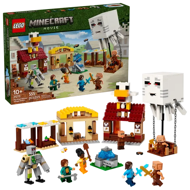Lego Minecraft Les Ghasts à l’attaque du village