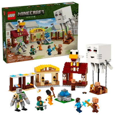 Lego Minecraft Les Ghasts à l’attaque du village