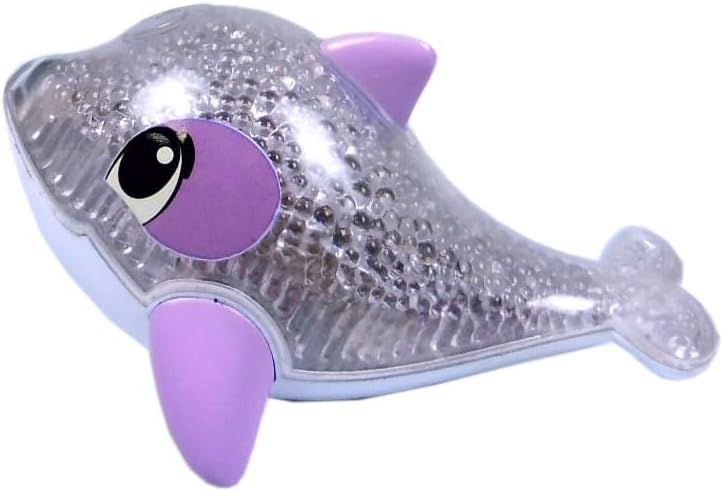 ABC Dauphin Scintillant, avec Fonction Lumineuse Arc-en-Ciel Magique, Jouet de Baignoire, 14 cm, à partir de 12 Mois