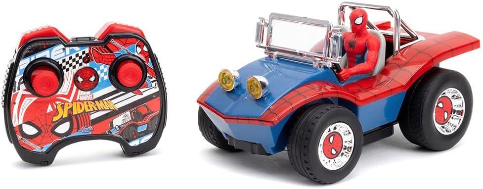 Jada - Marvel - RC Buggy Spiderman - Voiture Radio-Commandée Fonction Turbo - Echelle 1/24ème - Dès 6 Ans