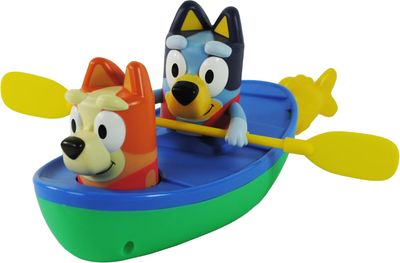 Tomy Toomies Jouet de Bain Canoë de Bluey |Bluey et Bingo dans Un canoë activé par Un Cordon à Tirer,  dès 18 Mois